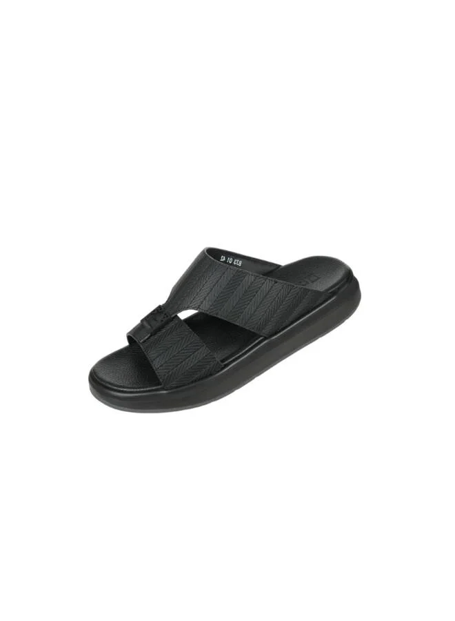 barjeel uno 008-3846 Barjeel Uno Mens Arabic Sandals BJ3 01 Black